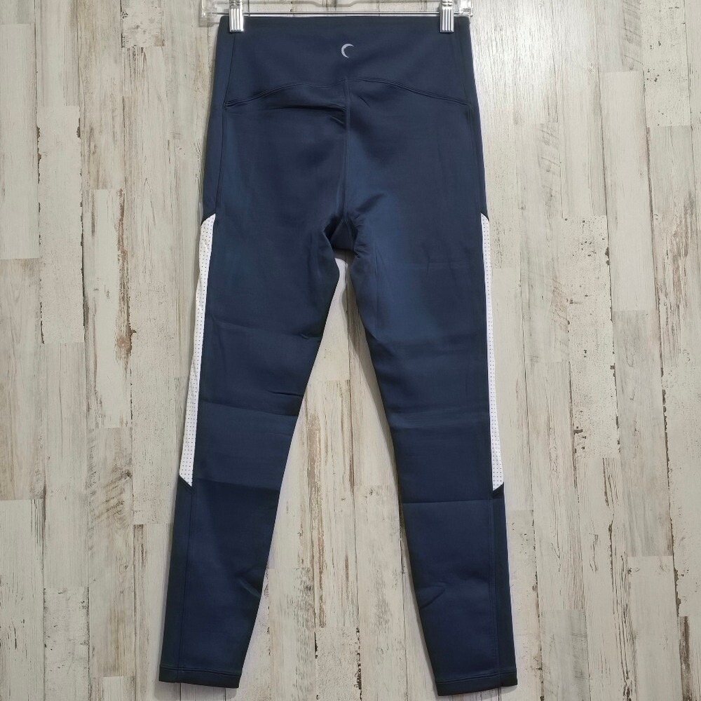 ZYIA Active Navy White Primo Hi Rise 7/8 24" Leggings Size 6-8 Medium - Picture 3 of 6